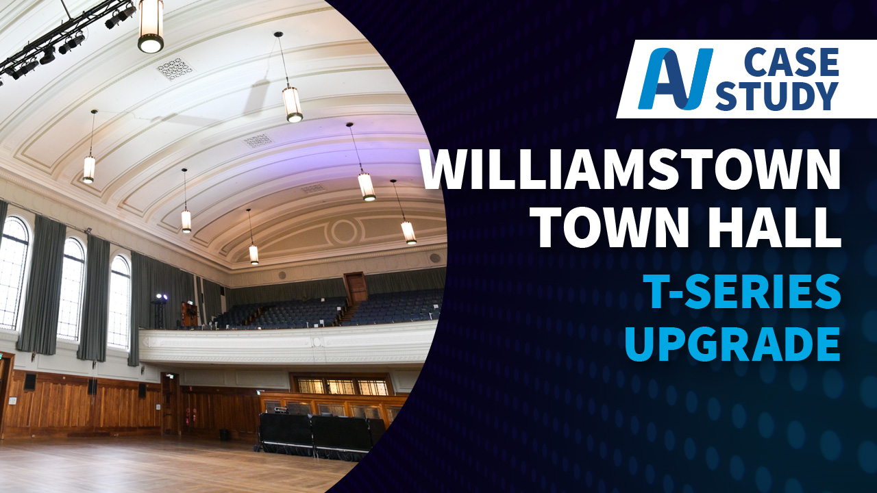 Video: Williamstown Town Hall Upgrades PA with d&b T-Series