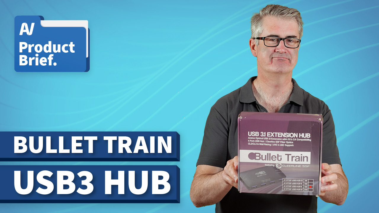 AV Product Brief: Bullet Train USB 3.1 Extension Cable With 4 Port Hub
