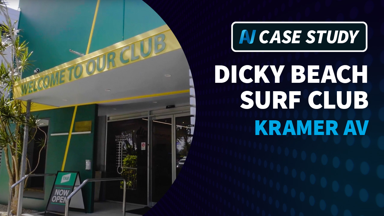 Video: Dicky Beach Surf Club Powered by Kramer AVoIP