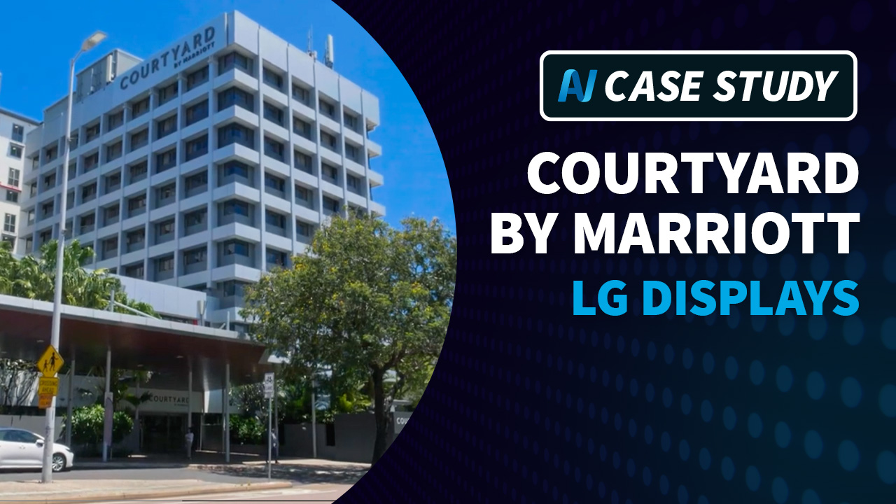 AV Video Case Study: Courtyard by Marriott Darwin Enhances Guest Experience with LG Hospitality Displays