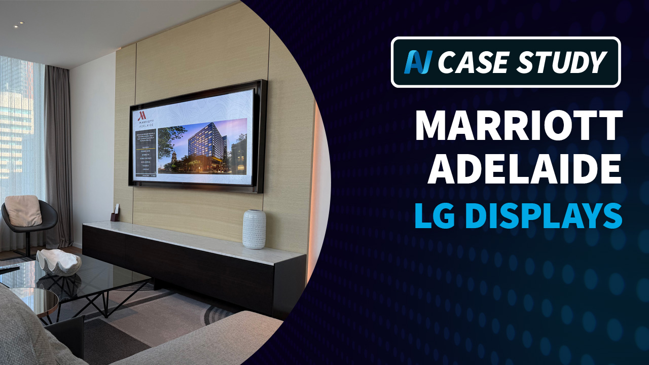 AV Video Case Study: Marriott Adelaide Elevates Hospitality Offering with LG Displays